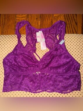 🆕 NWT XS Victoria’s Secret PINK Bralette in Purple